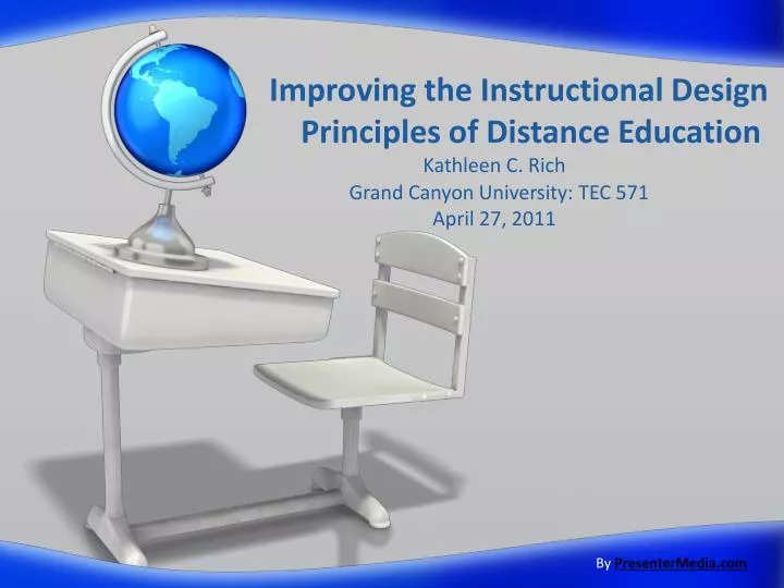 improving the instructional design principles of distance education