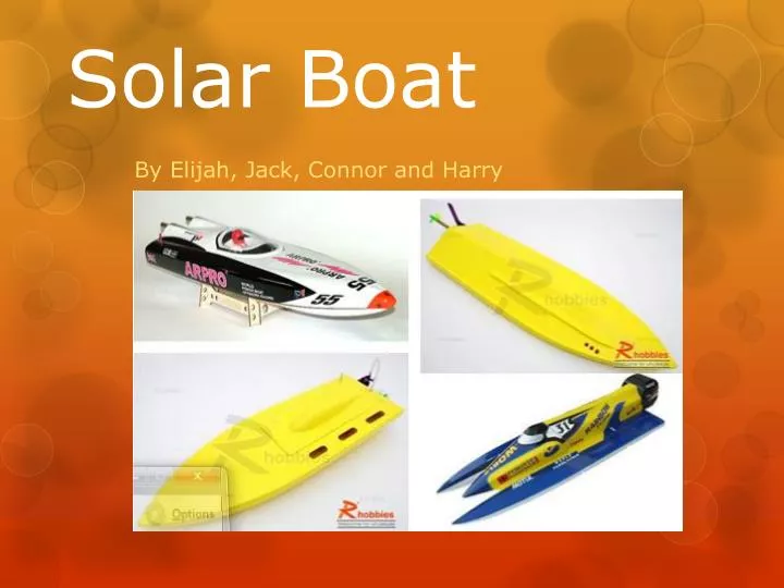 solar boat