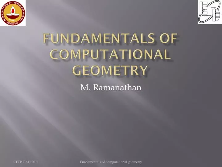 fundamentals of computational geometry