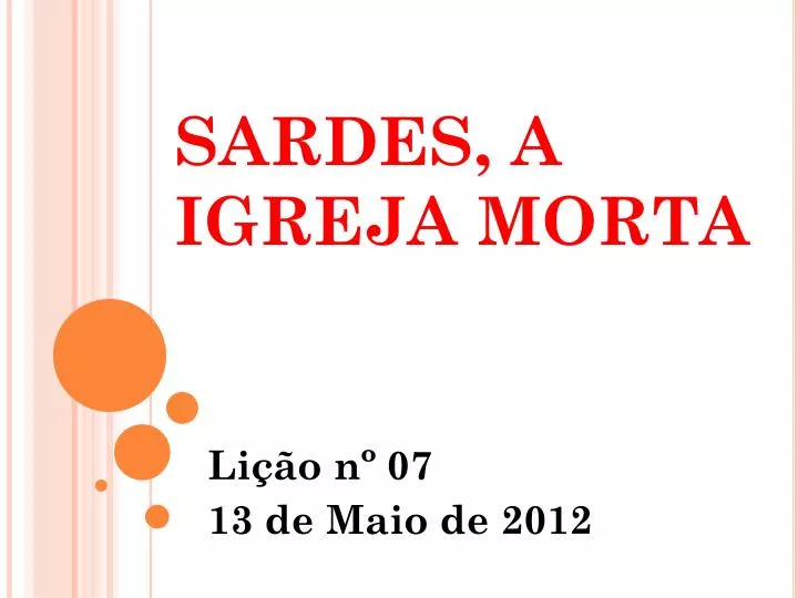 sardes a igreja morta