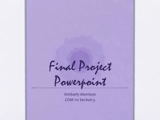 Final Project Powerpoint