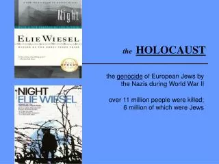 the HOLOCAUST