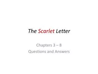 The Scarlet Letter