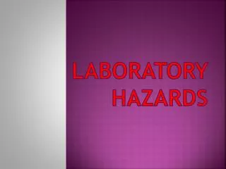 Laboratory Hazards