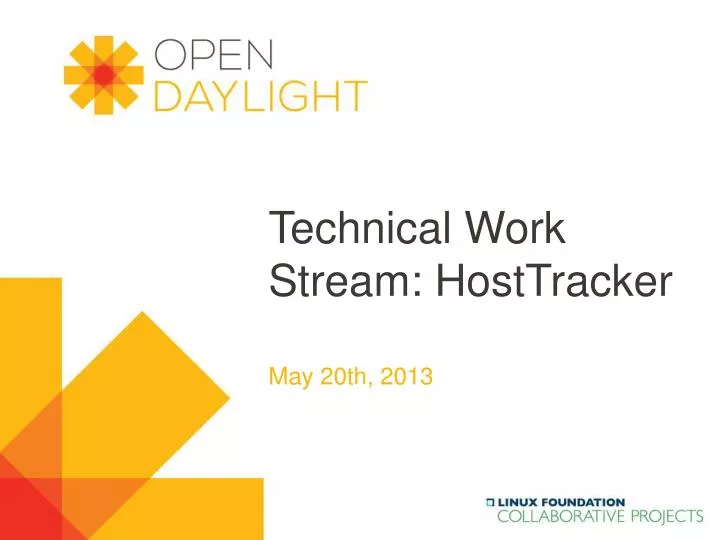 technical work stream hosttracker