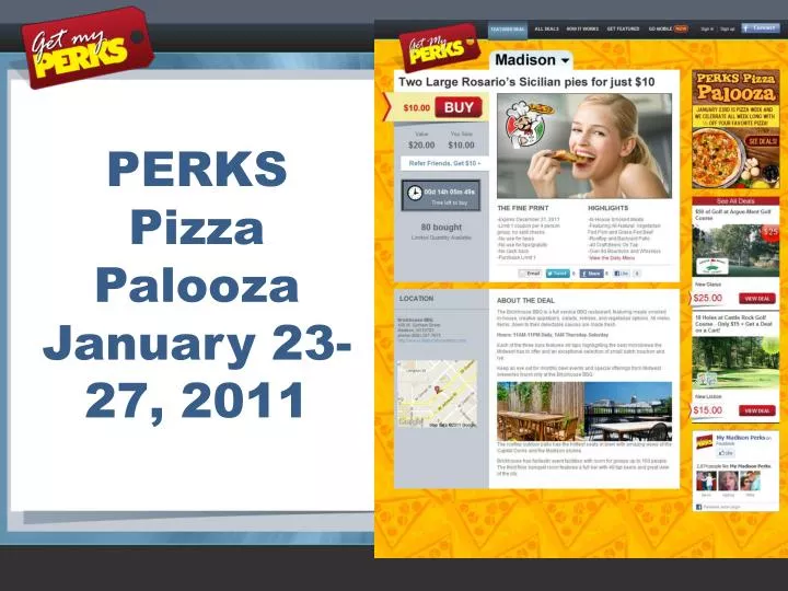 perks pizza palooza january 23 27 2011