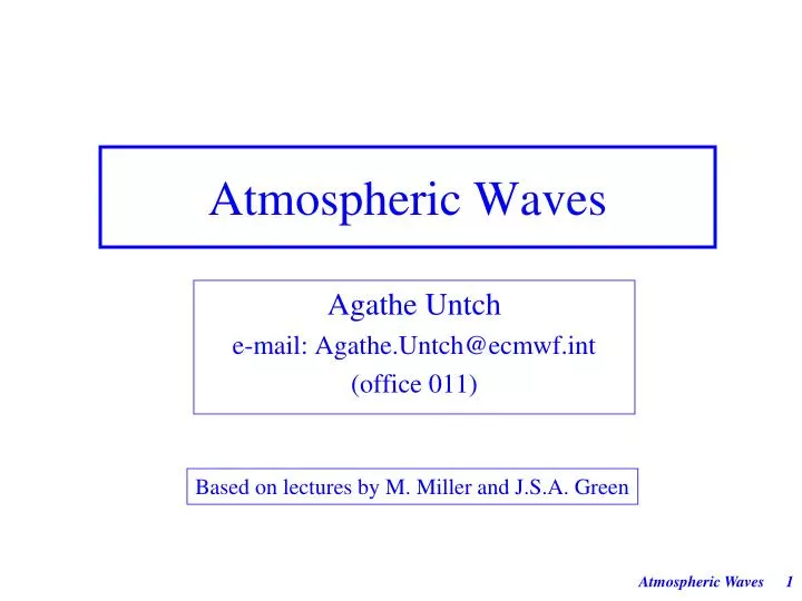 atmospheric waves