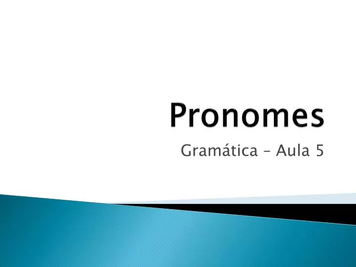 pronomes