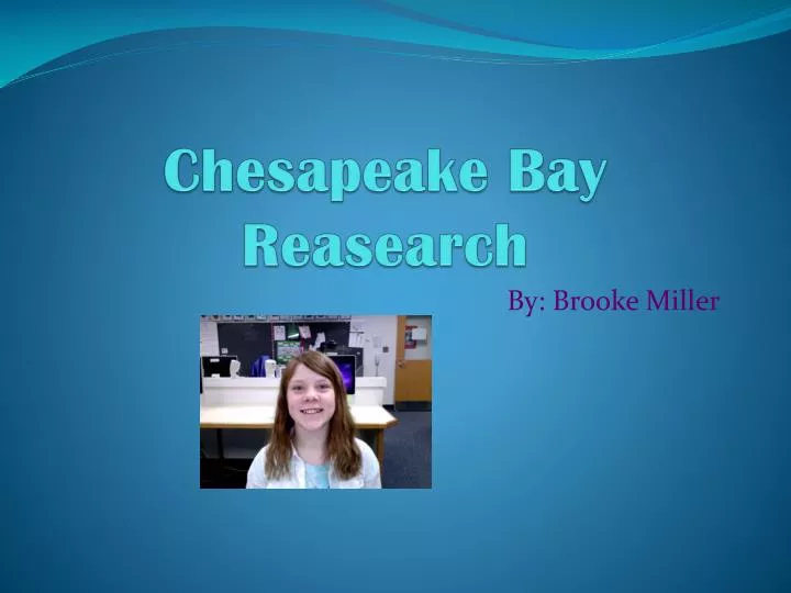 chesapeake bay reasearch