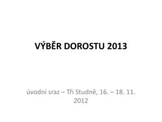 v b r dorostu 2013