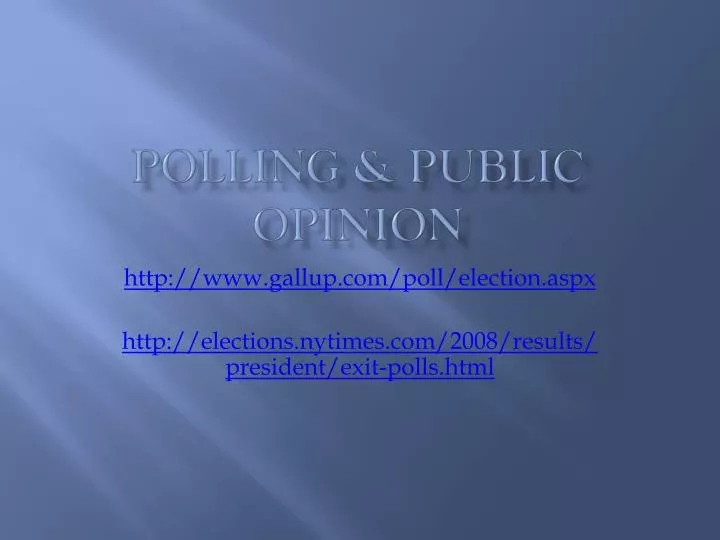 polling public opinion