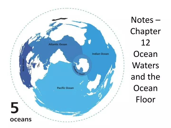 notes chapter 12 ocean waters and the ocean floor