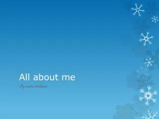 all about me