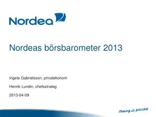 nordeas b rsbarometer 2013
