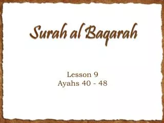 Surah al Baqarah