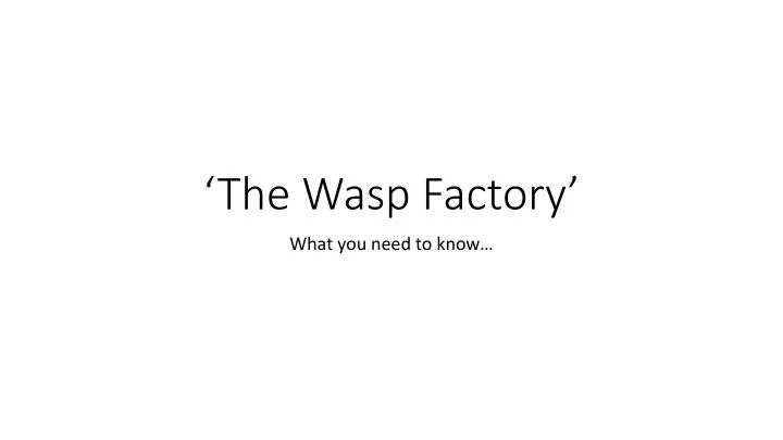 the wasp factory