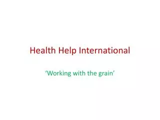 Health Help International