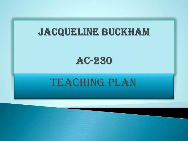 jacqueline buckham ac 230