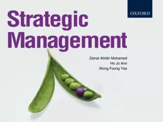 Chapter 7 Generating Alternative Strategies through Use of Strategic management Models