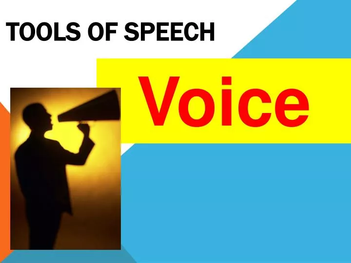 tools of speech
