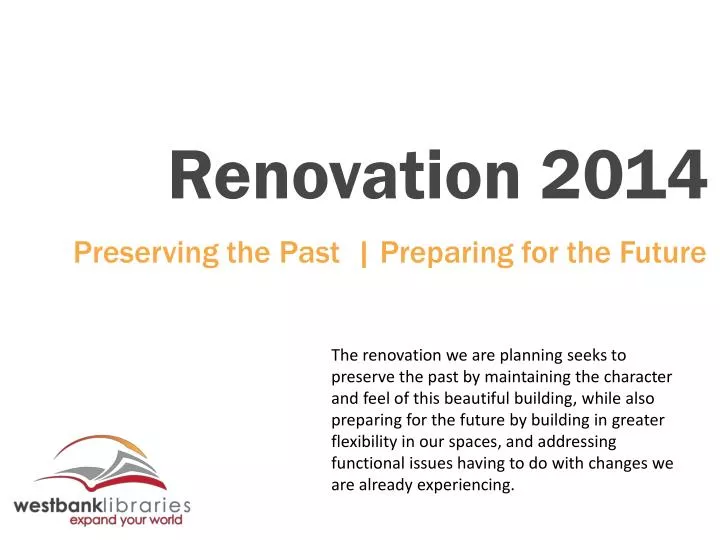 renovation 2014