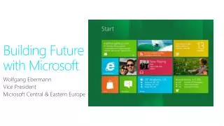 Building Future with Microsoft