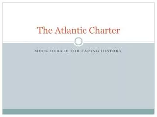 the atlantic charter