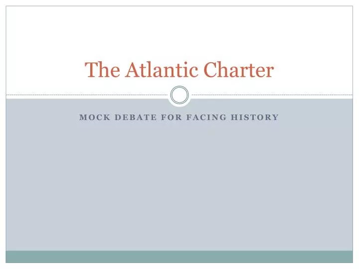 the atlantic charter