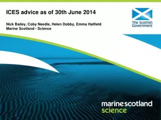 ICES advice as of 30th June 2014