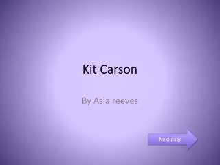 Kit C arson