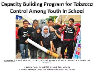 Capacity Building Program for Tobacco Control Among Youth in School