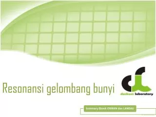 resonansi gelombang bunyi