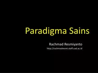 paradigma sains