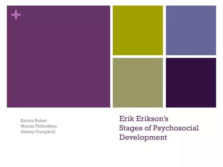 erik erikson s stages of psychosocial development