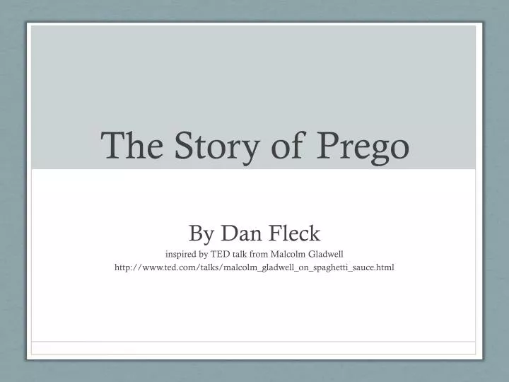 the story of prego