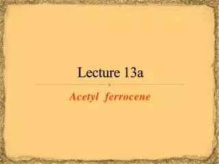 Lecture 13a