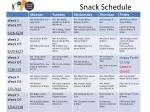 Snack Schedule - slide 1