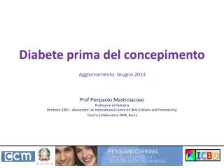 diabete prima del concepimento