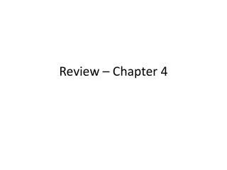 review chapter 4