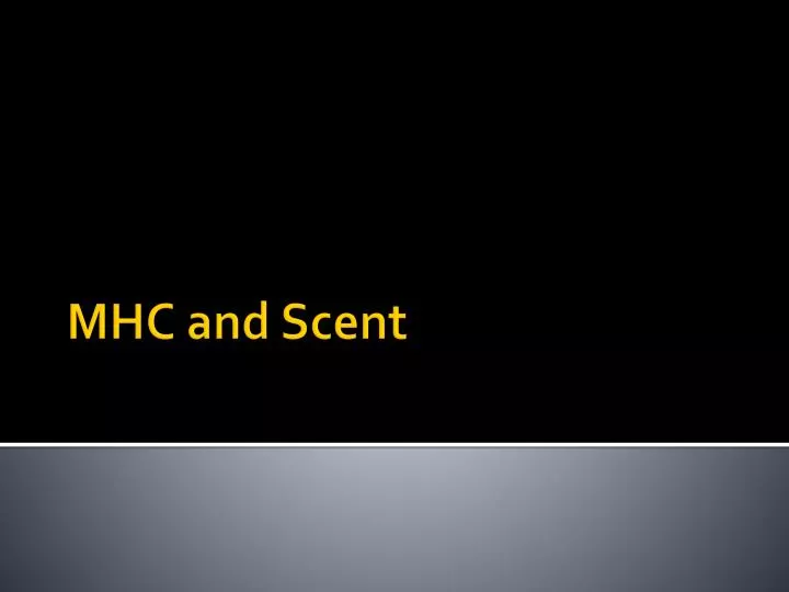 mhc and scent