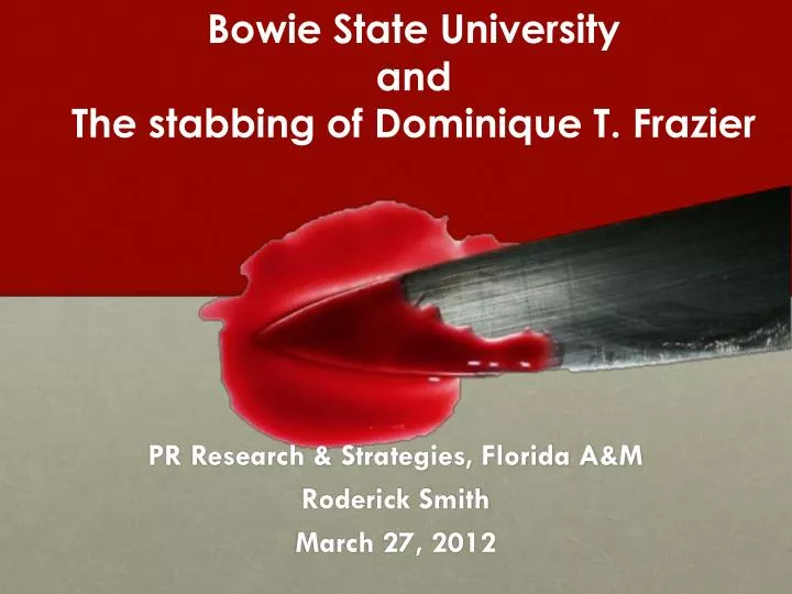 pr research strategies florida a m roderick smith march 27 2012