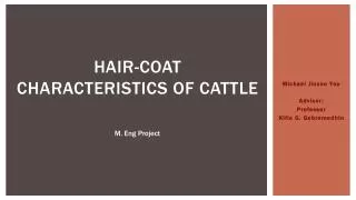 Hair-coat Characteristics of Cattle