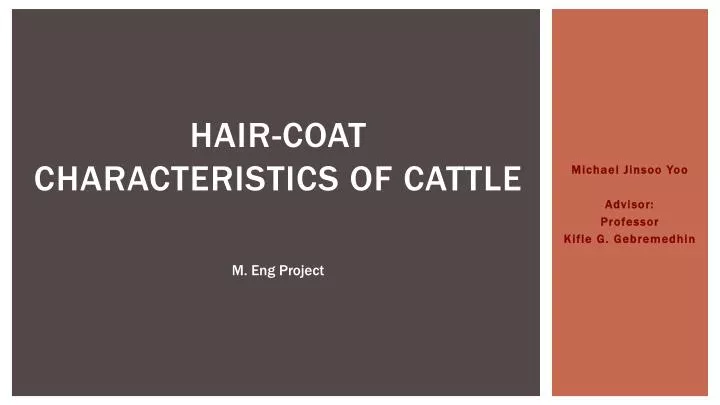 hair coat characteristics of cattle