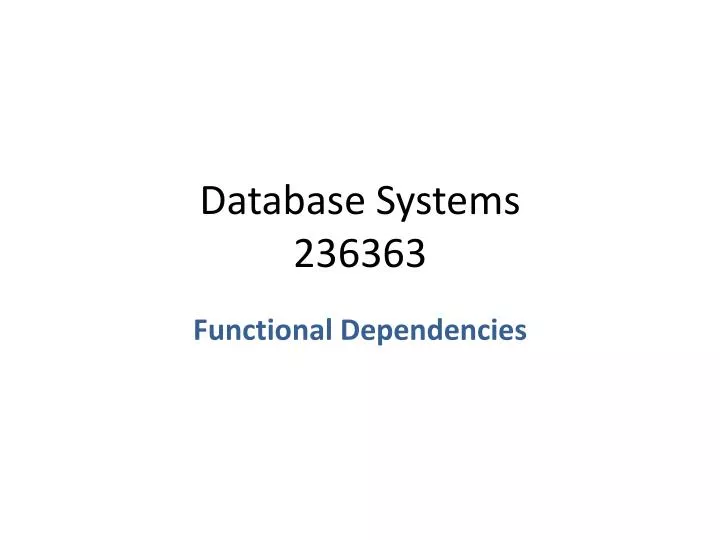 database systems 236363