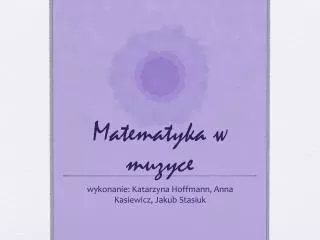 matematyka w muzyce