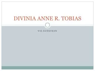 DIVINIA ANNE R. TOBIAS