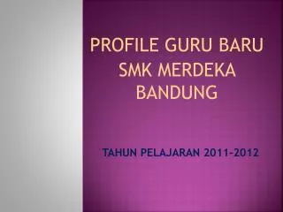 tahun pelajaran 2011 2012