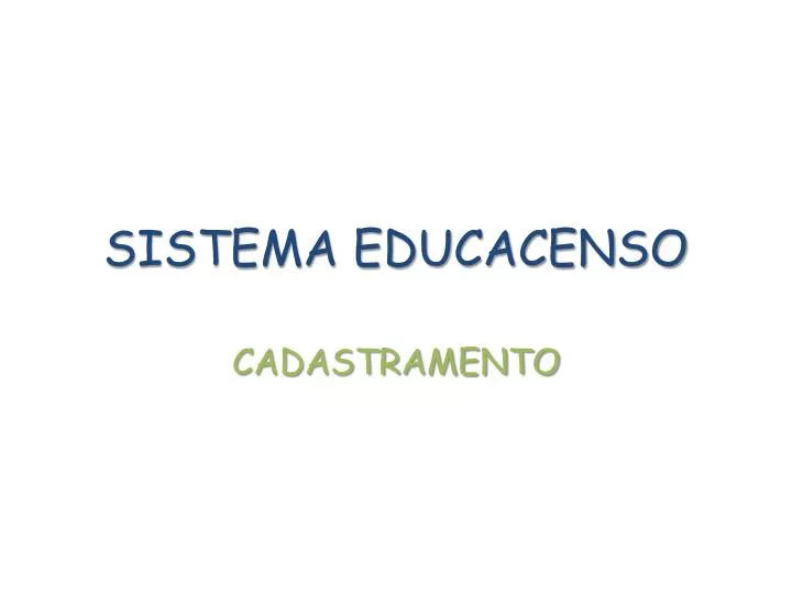 sistema educacenso