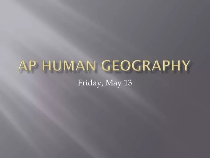 ap human geography