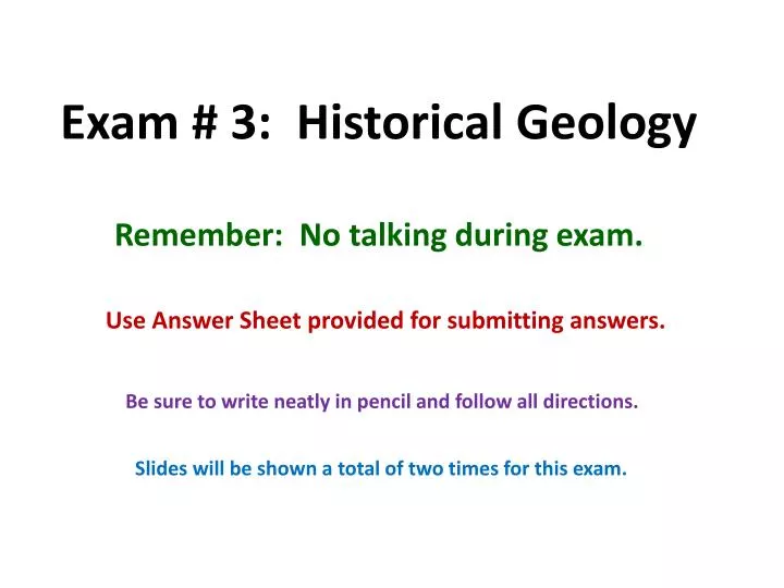 exam 3 historical geology